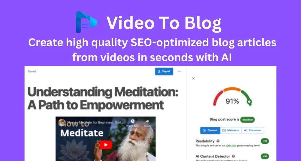 Videotoblog Lifetime Deal